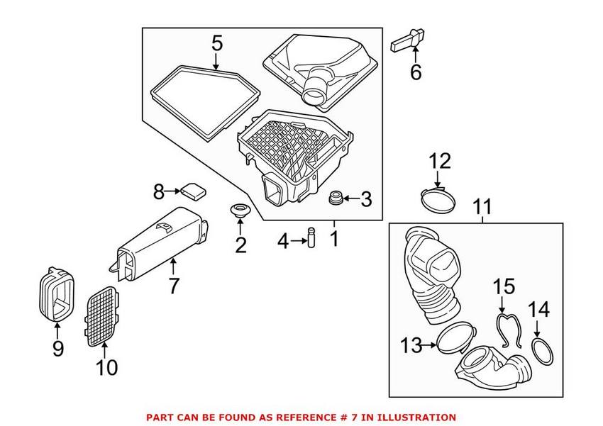 BMW Engine Air Intake Hose 13717646769